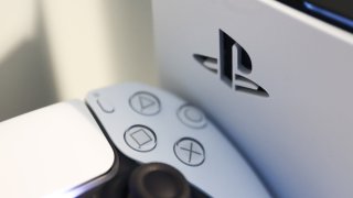 FILE - The PlayStation DualSense controller and PlayStation 5 console.