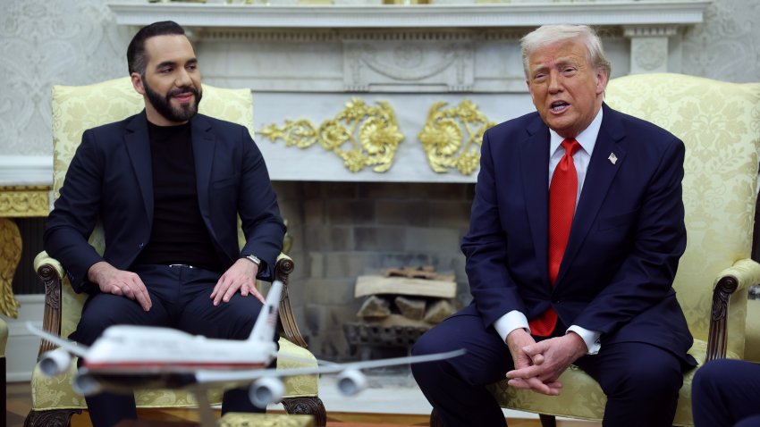 President Donald Trump meets with President Nayib Bukele of El Salvador