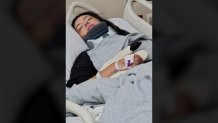 Star Torres in the hospital after suffering a TBI at her April wedding.